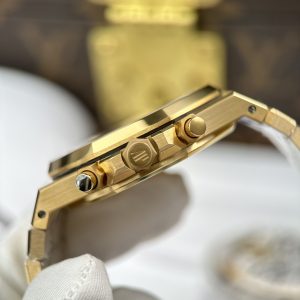 Audemars Piguet Royal Oak Chronograph 26331 Yellow Gold Green Dial APS Factory 41mm (1)