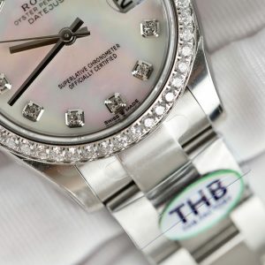 Rolex DateJust Mother-of-Pearl Dial Super Clone Watches Oyster Strap THB Factory 31mm (1)