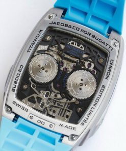 Jacob & Co Bugatti Chiron Fake Watches Rubber Strap 44mm (9)