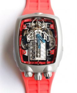 Jacob & Co Bugatti Chiron Replica Watch Red Color 44mm (1)