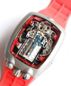 Jacob & Co Bugatti Chiron Replica Watch Red Color 44mm (1)