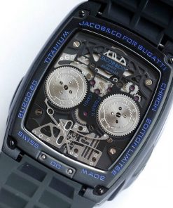 Jacob & Co Bugatti Chiron Replica Watches All Black 44mm (9)