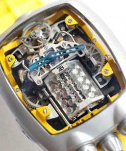 Jacob & Co Bugatti Chiron Replica Watches Yellow Color 44mm (1)