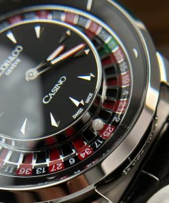 Jacob & Co Replica Watch Casino Roulette Black Leather Strap 44mm (2)