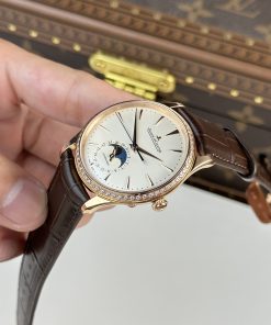 Jaeger-LeCoultre Master Ultra-Thin Moon Bezel Diamonds Best Replica (1)