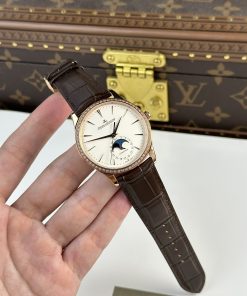 Jaeger-LeCoultre Master Ultra-Thin Moon Bezel Diamonds Best Replica (1)