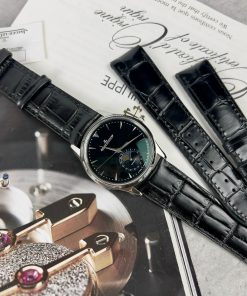 Jaeger LeCoultre Master Ultra-Thin Moon Replica Watches Black Dial 39mm (1)