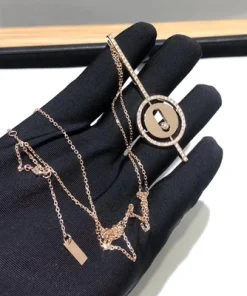 Messika Lucky Move Women Necklace Custom Diamond 18k Rose Gold (2)