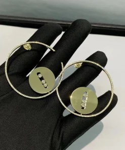 Messika Lucky Move Womens Earrings Diamond 18K Gold Custom (2)