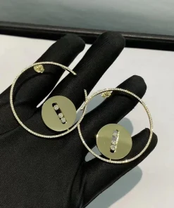 Messika Lucky Move Womens Earrings Diamond 18K Gold Custom (2)