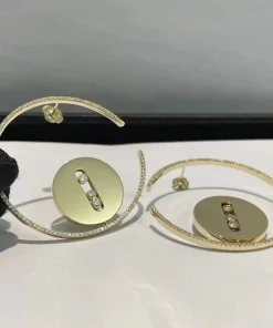 Messika Lucky Move Womens Earrings Diamond 18K Gold Custom (2)