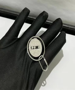 Messika Lucky Move Womens Earrings Diamond 18K White Gold Custom (2)