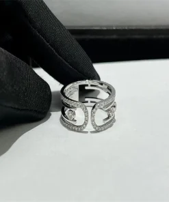 Messika Lucky Move Womens Rings Custom 18K White Gold Diamond (2)