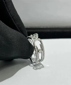 Messika Lucky Move Womens Rings Custom 18K White Gold Diamond (2)