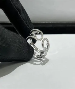 Messika Lucky Move Womens Rings Custom 18K White Gold Diamond (2)