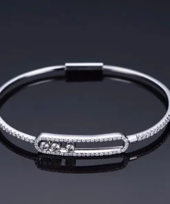 Messika Move Pave Custom Diamond White Gold 18K Bracelet (2)