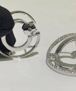 Messika Move Romane Hoop Earrings White Gold 18K Diamond (2)