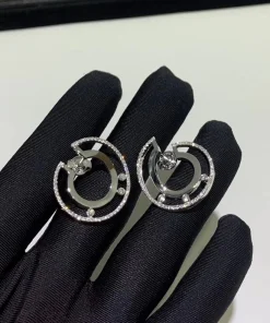 Messika Move Romane Hoop Earrings White Gold 18K Diamond (2)