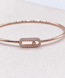Messika Move Uno Womens Bracelet Diamond 18K Rose Gold Custom (2)