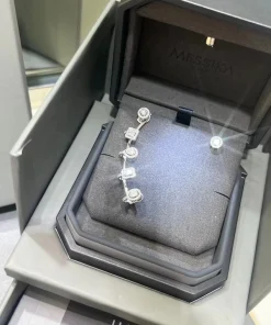 Messika Women Earrings Diamond 18K White Gold Custom (2)