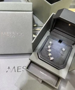 Messika Women Earrings Diamond 18K White Gold Custom (2)