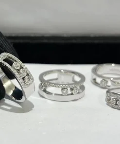 Messika Women Rings Custom 18K White Gold Diamond (2)