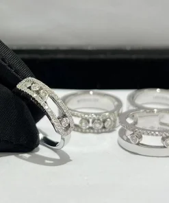 Messika Women Rings Custom 18K White Gold Diamond (2)