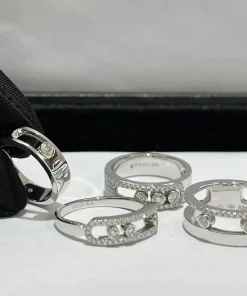 Messika Women Rings Custom 18K White Gold Diamond (2)