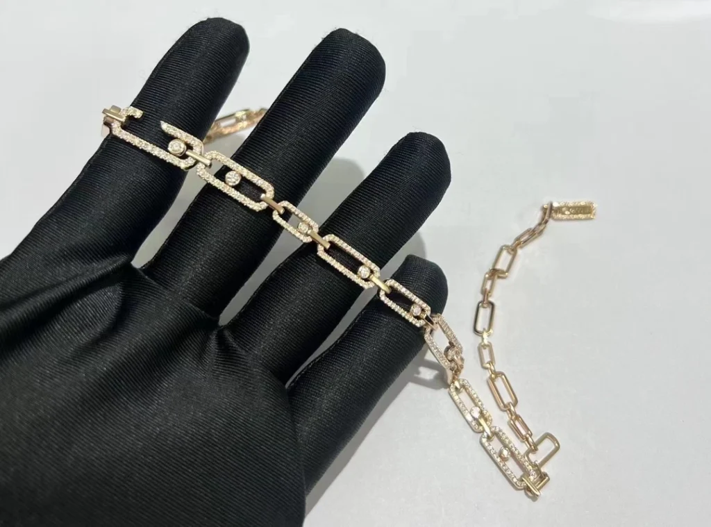 Messika Womens Custom Diamond 18K Rose Gold Necklace (2)