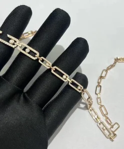 Messika Womens Custom Diamond 18K Rose Gold Necklace (2)