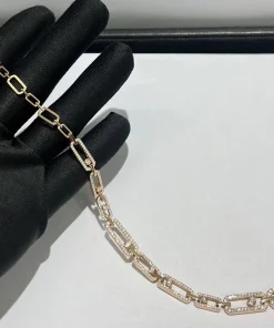 Messika Womens Custom Diamond 18K Rose Gold Necklace (2)