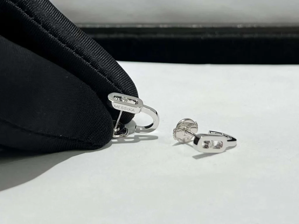 Messika Womens Earrings Custom 18K White Gold Diamond (2)