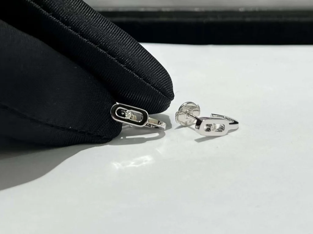 Messika Womens Earrings Custom 18K White Gold Diamond (2)