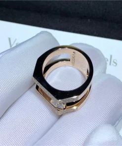 Messika Womens Rings 18K Rose Gold Diamond Custom (2)