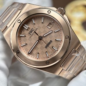 IWC Ingenieur Super Clone Watches Rose Gold Dial GH Factory 40mm (1)