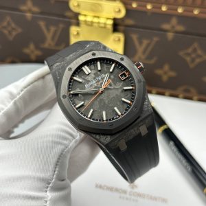 Audemars Piguet Royal Oak 15500 DiW Carbon NTPT Replica 1 1 Orange Seconds Hand 41mm (1)