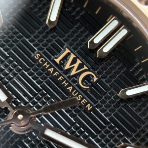 IWC Ingenieur Super Clone Watches Rose Gold With Black Dial GH Factory 40mm (1)