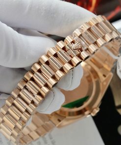 Rolex Day-Date Replica Watch White Dial Gold Wrapped GM Factory 40mm (2)
