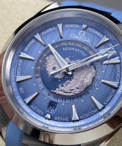 Omega Aqua Terra Worldtimer Summer Blue Replica Watches VSF 43mm (2)