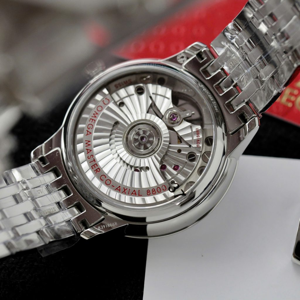 Omega Co-Xial Chronometer Best Replica Women Blue Dial 34mm