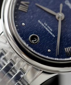 Omega Co-Xial Chronometer Best Replica Women Blue Dial 34mm