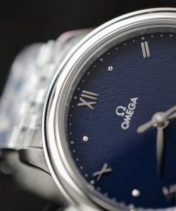 Omega Co-Xial Chronometer Best Replica Women Blue Dial 34mm