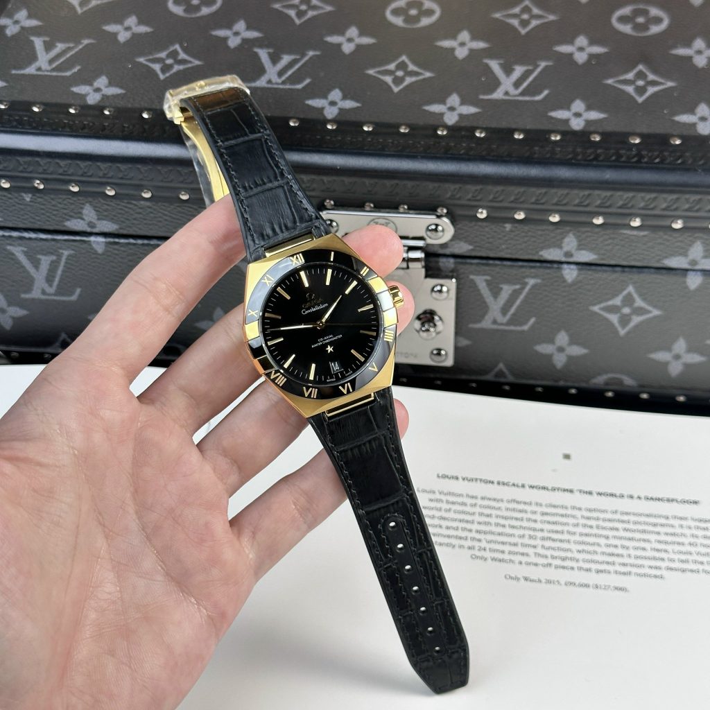 Omega Constellation Replica Watches Dial Black VS Factory 41mm (1)