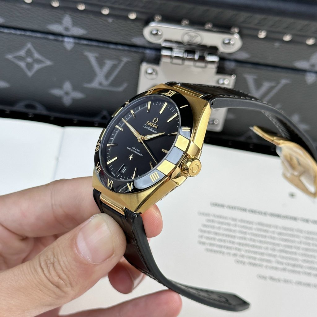 Omega Constellation Replica Watches Dial Black VS Factory 41mm (1)