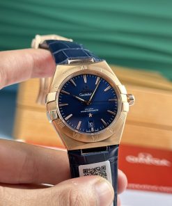 Omega Constellation Rose Gold Best Replica Blue Color UM Factory 39mm (1)