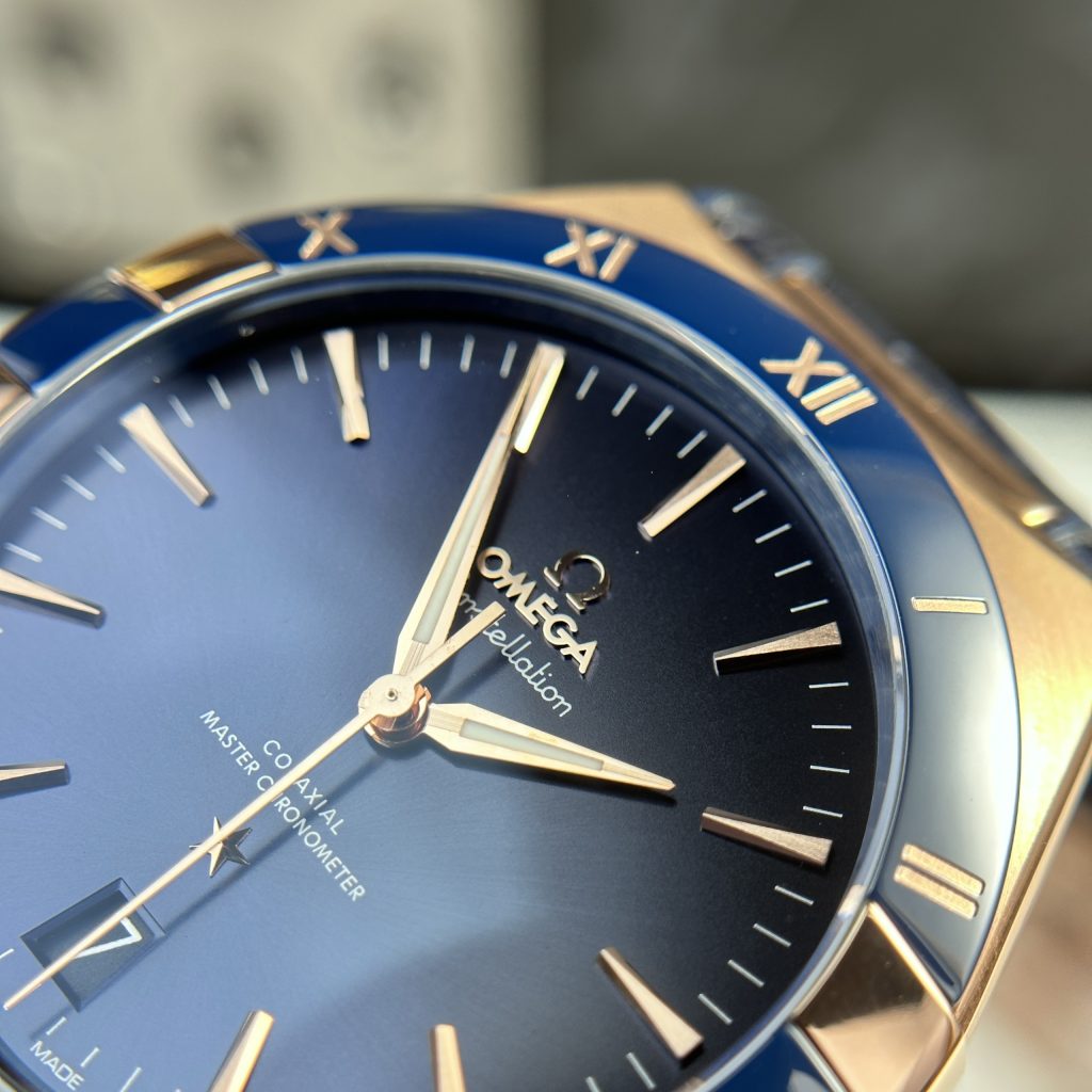 Omega Constellation Rose Gold Blue Color VS Factory 41mm (1)