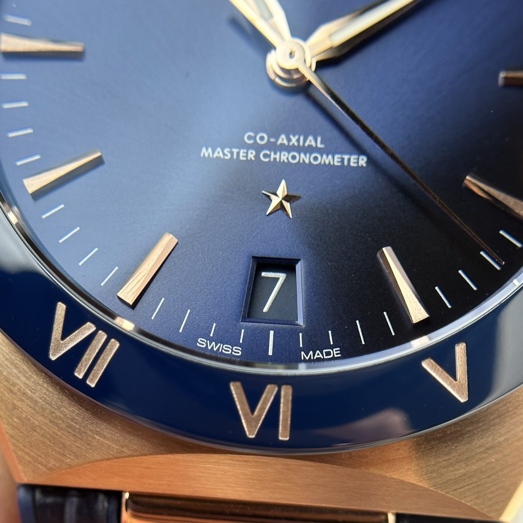 Omega Constellation Rose Gold Blue Color VS Factory 41mm (1)