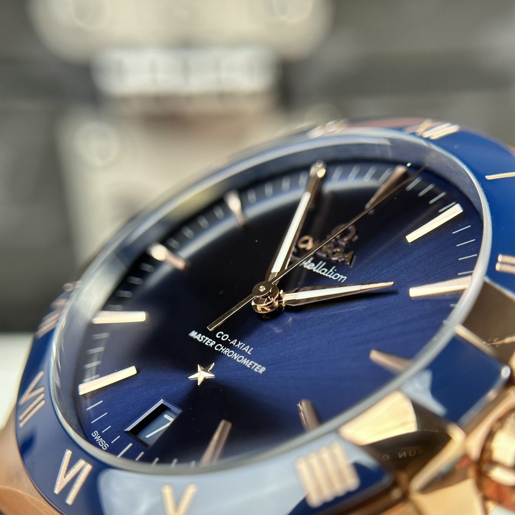 Omega Constellation Rose Gold Blue Color VS Factory 41mm (1)