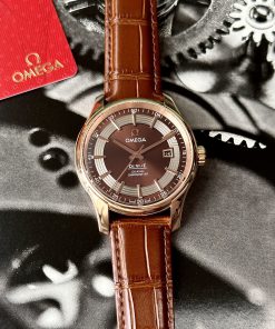 Omega De Ville Hour Vision Co-Axial Chocolate Dial Replica Watch VS Factory (10)