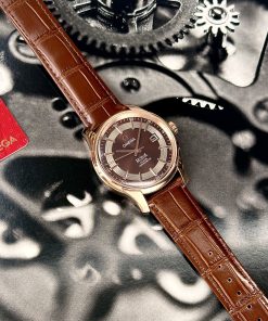 Omega De Ville Hour Vision Co-Axial Chocolate Dial Replica Watch VS Factory (10)